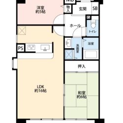 2LDK、価格690万円、専有面積58.86㎡、バルコニー面積8.6㎡で2LDKの間取りです♪間取