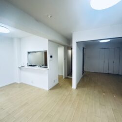 南向きで明るいリビング♪洋室とつながるので広々使う事も可能♪居間