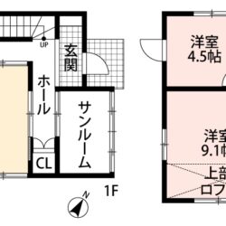 玄関を開けて入口の建具を開放的にすることも可能です♪間取