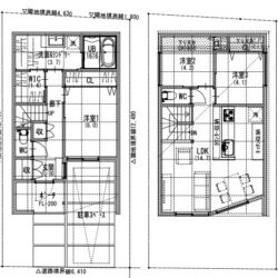 建物プラン例/建物価格2030万円/建物面積88.64㎡間取