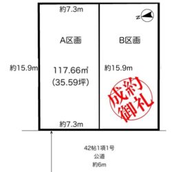 東側がA号地、西側がB号地です♪間取